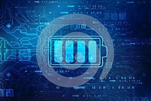 Battery Supply Concept Background, Energy Efficiency Concept