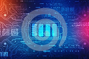 Battery Supply Concept Background, Energy Efficiency Concept