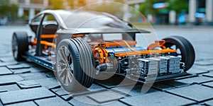 Battery Technology Powering Electric Cars And Devices With Clean, Green Renewable Energy