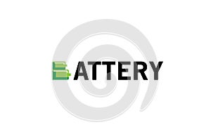 Battery Typopgraphy Logo