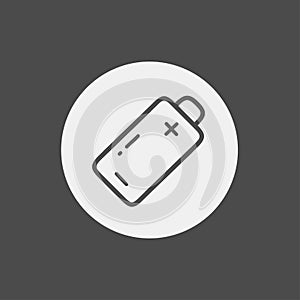 Battery vector icon sign symbol