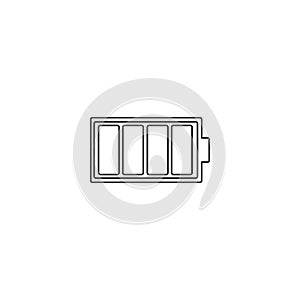Battery vector linear simple icon