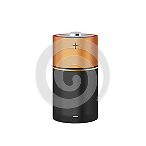 Battery on white background, template for design. Vector.