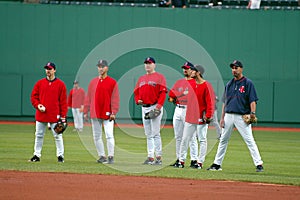 Batting Practice in Boston