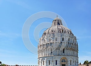 Battistero di San Giovanni in Pisa, Italy. photo