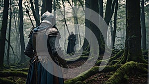 Battle of Campanella: Tale of the legend king Arthur-AI Generated Digital Art