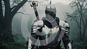 Battle of Campanella: Tale of the legend king Arthur-AI Generated Digital Art