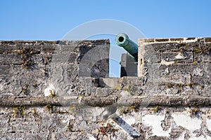 Battle cannon at St Augustine Castillo De San Marcos