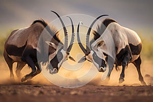 Battle of the Gemsbok, a thrilling and fierce fight for dominance
