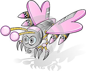 Battle Robot Cyborg Butterfly Vector