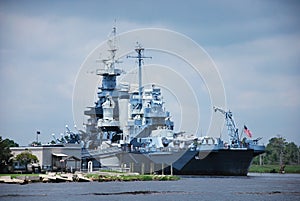 Battle Ship on Cape Fear River, Wilmington, North Carolina