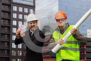 Battle war engineer customer investor  worker wrestle construction photo