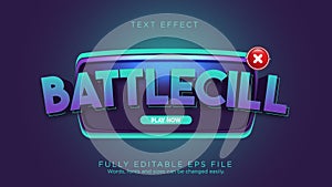 Battlecry Game UI Text Effect Font Type