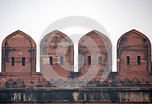 Battlement of Fort of Agra photo