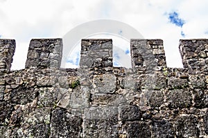 battlements of fortress wall of Gonio Fortress