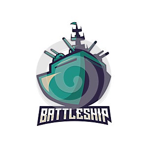 Battleship team vector logo