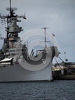 Battleship USS Missouri at Pearl Harbor Hawaii