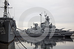 Battleships at Battleship Cove