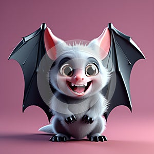 Batty Charm: 3D Rendering Delight