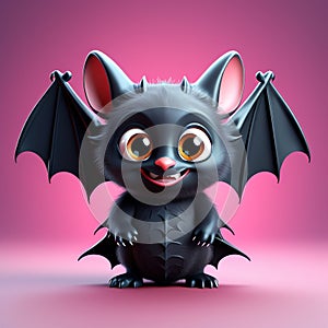 Batty Charm: 3D Rendering Delight