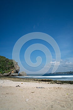 Batu Bengkung Beach Malang Indonesia