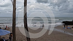 Batu Bolong Beach in Canggu, Bali, Indonesia