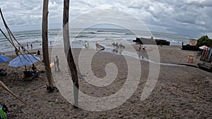 Batu Bolong Beach in Canggu, Bali, Indonesia