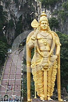 Batu caves hindu religious monument kuala lumpur malaysia