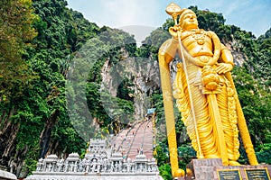 Batu Caves Lord Murugan Statue in Kuala Lumpur, Malaysia