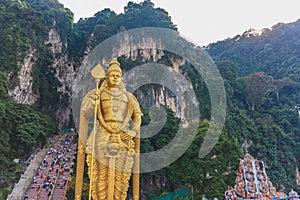 The Batu Caves Lord Murugan Statue, Kuala lumpur, Malaysia.