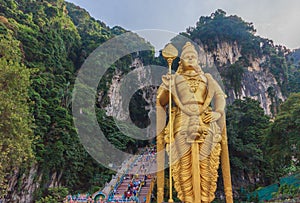 The Batu Caves Lord Murugan Statue, Kuala lumpur, Malaysia.