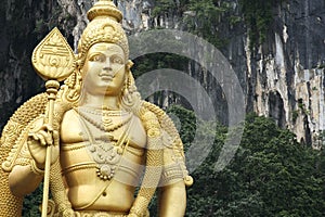 Batu caves statue kuala lumpur malaysia