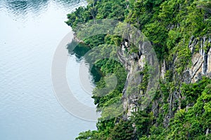 Batu gantung or hanging stone - Lake Toba photo