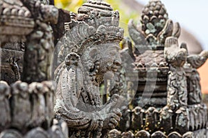 Batuan temple decoration, Bali island