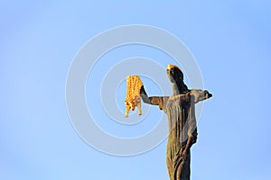 Batumi, Adjara, Georgia. Statue Of Medea On Blue Sky Background