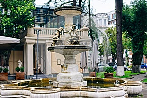 Batumi, Georgia - 20 june 2023 fountain in batumi