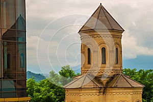 BATUMI, GEORGIA: Christian church located near the building of Argo Cable Car Top Station in the capital of Adjara.