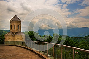 BATUMI, GEORGIA: Christian church located near the building of Argo Cable Car Top Station in the capital of Adjara.