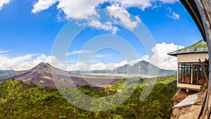 Batur volcano in Kintamani Bangli area Bali, Indonesia photo