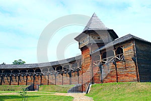 Baturyn Citadel. Ancient Slavonic architecture of fortress