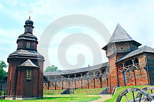 Baturyn Citadel. Ancient Slavonic architecture of fortress