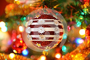 Bauble on Christmas tree