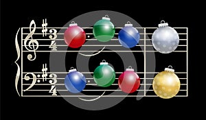 Baubles Christmas Song Musical Notation