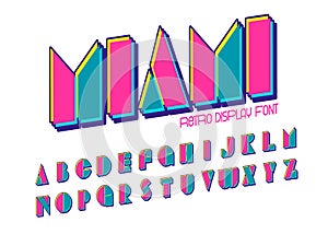 Bauhaus 90s 80s Style Geometric Font