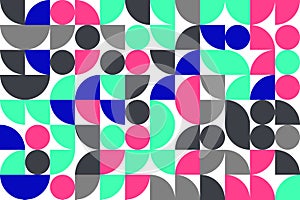 Bauhaus abstract geometrick pattern background. Modern Art pattern. Abstract vector pattern design for web banners