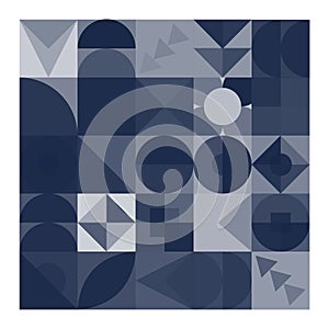 Bauhaus Geometric pattern design.