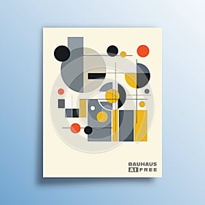 Bauhaus minimal design for flyers, posters, brochure covers, background, wallpaper, typography, or other printing