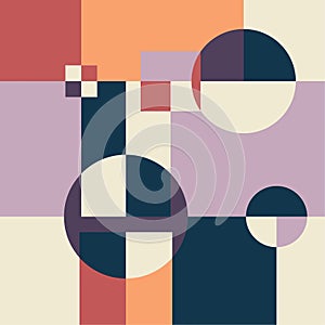Bauhaus vector background.