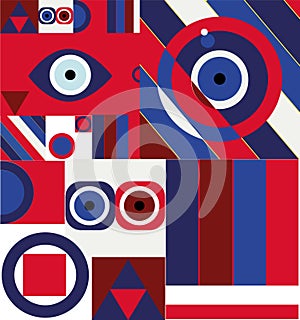Bauhaus yey, abstract wallpaper, minimalizm