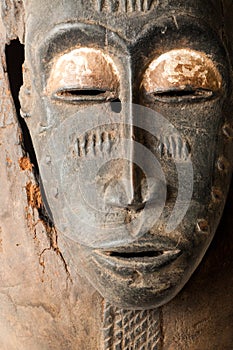 Baule African Carved Mask photo